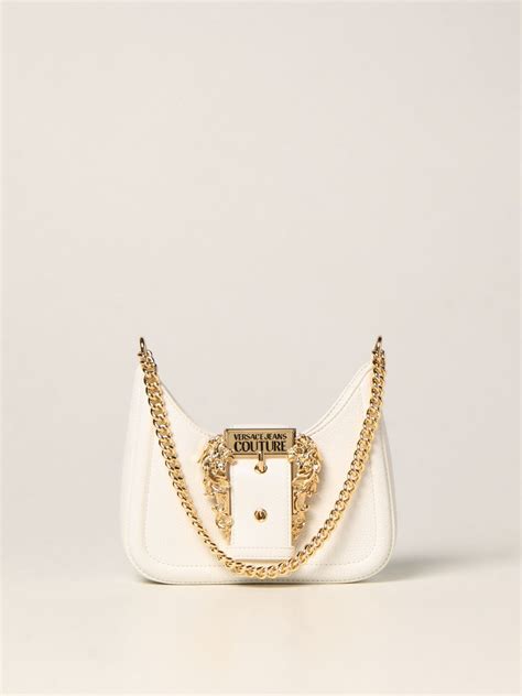 white versace jeans couture bag|shoulder bag versace jeans couture.